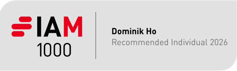 IAM Patent 1000: Recommended Individual 2026 IAM Patent 1000 — Dominik Ho, Recommended Individual 2026